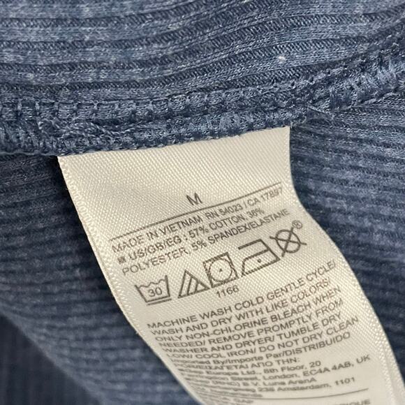 Gap Ribbed Knit Dark Blue Tank Top Womens Size Medium - Picture 5 of 5